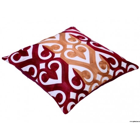 Premium Quality Colorful Lurex Spades Cushion Cover