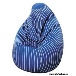 Blue Stripes Printed Comfortable Branded XXL Sized Bean Bag