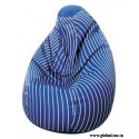 Blue Stripes Printed Comfortable Branded XXL Sized Bean Bag