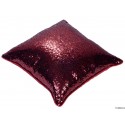 Wine Red Sequin (Tikki) Cushion Cover