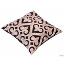 Premium Quality Lurex bronze on Black Spades Cushion Cover